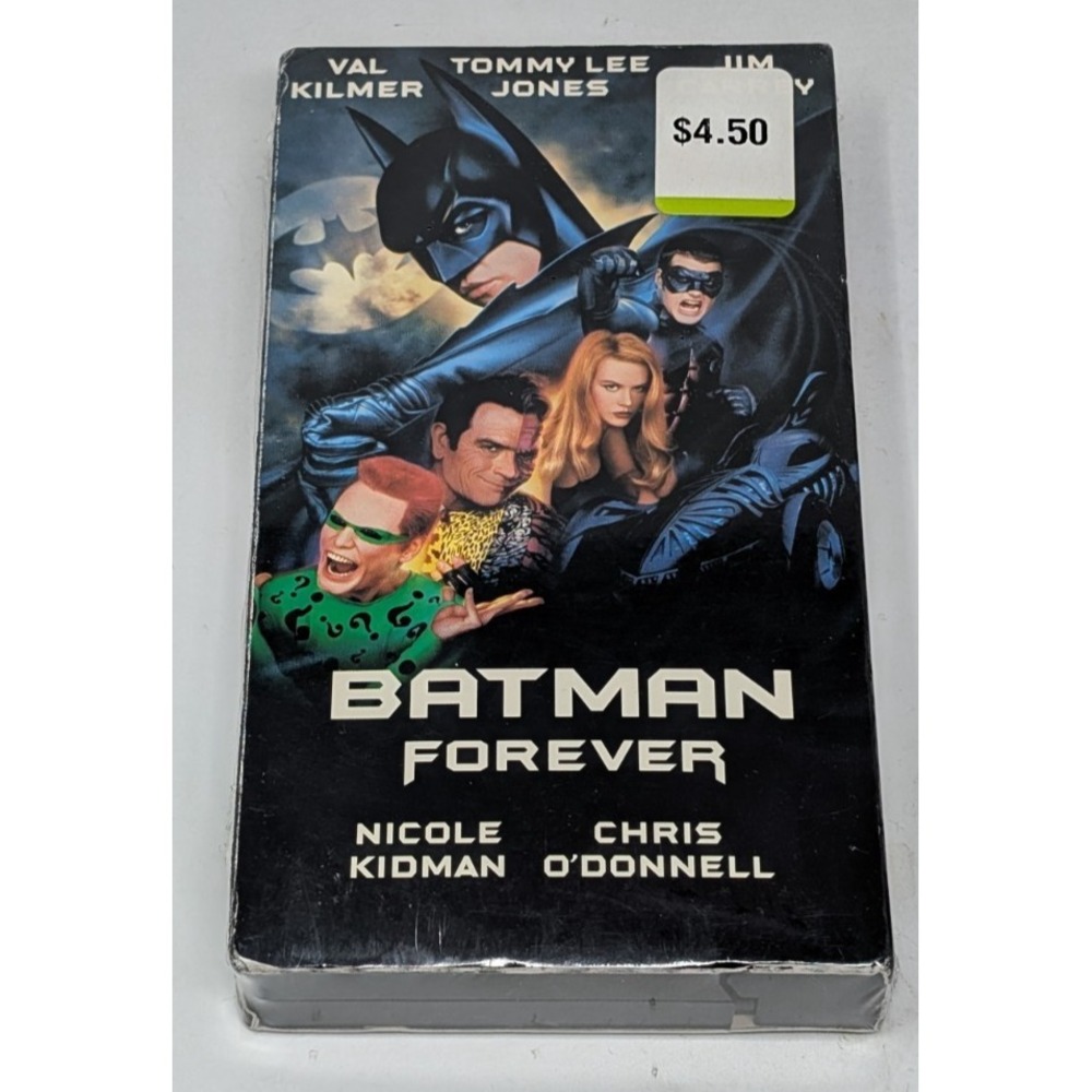 Batman Forever VHS Cassette Tape 1995 Brand‎ New Factory Sealed